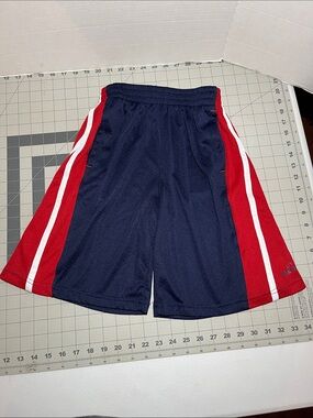 Spalding Navy, Red & White Kids Basketball Shorts